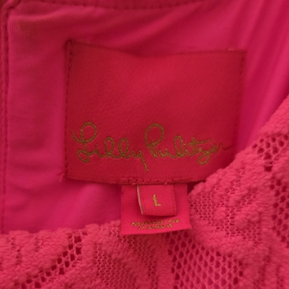 Lilly Pulitzer Vibrant Pink Lace Dress - Picture 2 of 6